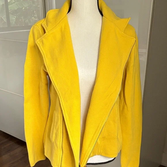 Lauren Ralph Lauren Knit Motorcycle Jacket Ladies Large - Picture 5 of 6